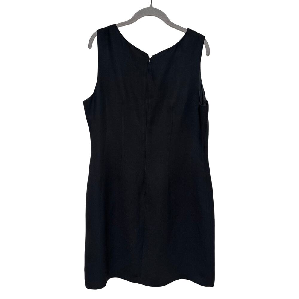 Dalia Collection Sleeveless Black Sheath Dress Size 10 - Picture 6 of 6